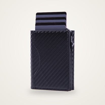 Flikk magnetic pop-up wallet in carbon